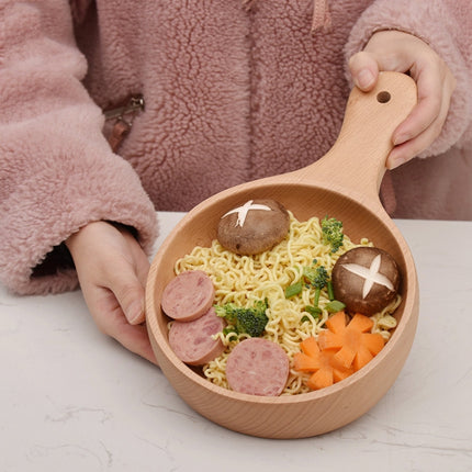 Instant Noodle Bowl Wooden Kimchi Bowl Fruit Salad Wooden Bowl With Handle