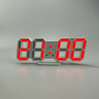 6609 3D Stereo LED Alarm Clock Living Room 3D Wall Clock