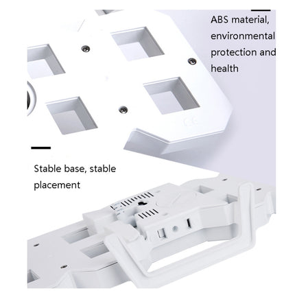 6609 3D Stereo LED Alarm Clock Living Room 3D Wall Clock