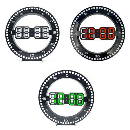 DS-3688L Living Room 3D Wall Clock Big Screen LED Electronic Clock