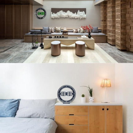 DS-3688L Living Room 3D Wall Clock Big Screen LED Electronic Clock