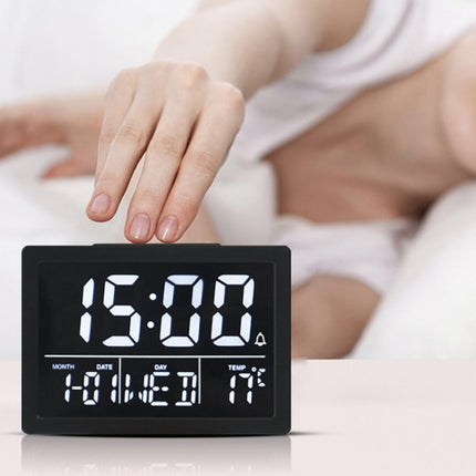 Large Screen LED Clock Bedside Multifunctional Electronic Alarm Clock