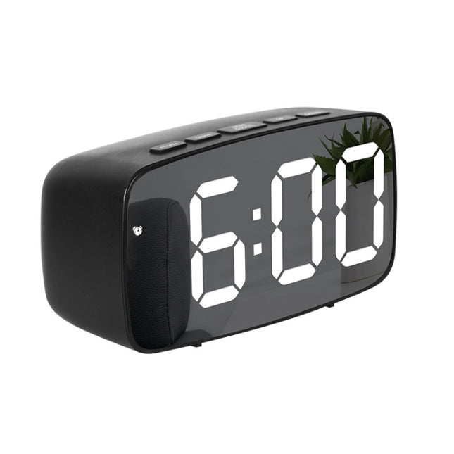 Mirror Bedside Alarm Clock Battery Plug-In Dual-Purpose LED Clock, Arc-shaped Black Shell (Mirror White Light), Rectangular Black Shell (Mirror White Light), Arc-shaped Black Shell (Black Surface White Light)                                            ... - DealBuddy