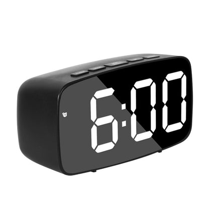Mirror Bedside Alarm Clock Battery Plug-In Dual-Purpose LED Clock, Arc-shaped Black Shell (Mirror White Light), Rectangular Black Shell (Mirror White Light), Arc-shaped Black Shell (Black Surface White Light)                                            ... - DealBuddy