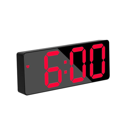 Mirror Bedside Alarm Clock Battery Plug-In Dual-Purpose LED Clock, Arc-shaped Black Shell (Mirror White Light), Rectangular Black Shell (Mirror White Light), Arc-shaped Black Shell (Black Surface White Light)                                            ... - DealBuddy