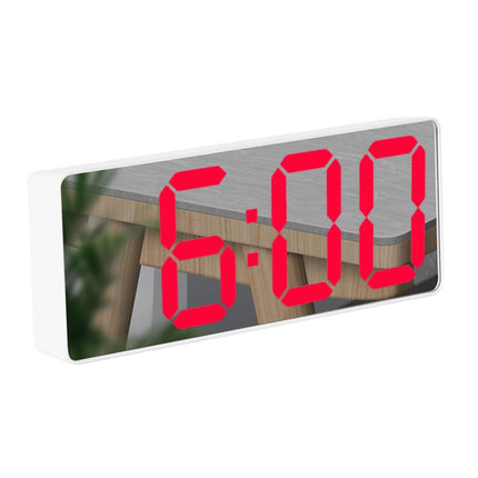 Mirror Bedside Alarm Clock Battery Plug-In Dual-Purpose LED Clock