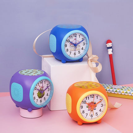 Children Romantic Starry Sky Projection Music Pointer Alarm Clock