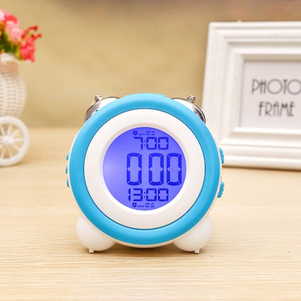 0705 Big Volume Simple Three-Dimensional LED Alarm Clock Mute Luminous Electronic Clock
