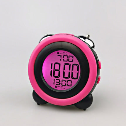 0705 Big Volume Simple Three-Dimensional LED Alarm Clock Mute Luminous Electronic Clock