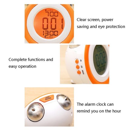 0705 Big Volume Simple Three-Dimensional LED Alarm Clock Mute Luminous Electronic Clock