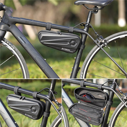 WEST BIKING YP0707257 Bicycle Triangle Bag EVA Hard Shell Bike Bag Mountain Bike Front Beam Bag Riding Equipment