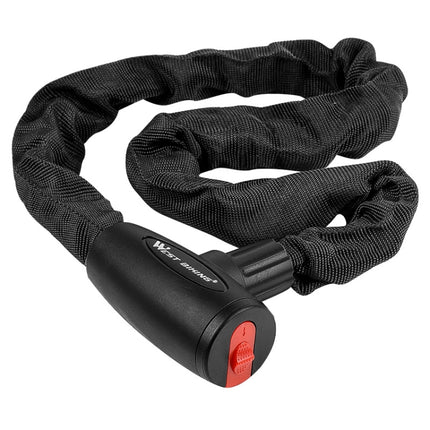WEST BIKING 0705042 Bicycle Anti-Theft Key Lock Mountain Bike Motorcycle Chain Lock