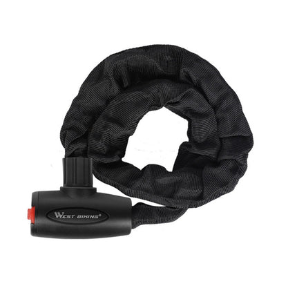 WEST BIKING 0705042 Bicycle Anti-Theft Key Lock Mountain Bike Motorcycle Chain Lock