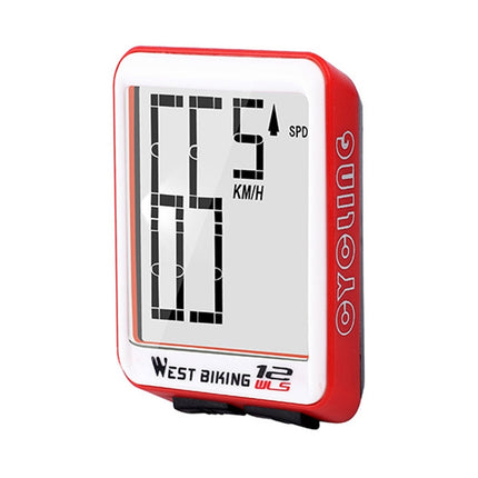 WEST BIKING Mountain Road Bike Wireless Big Character Table Big Screen Waterproof Night Light Speed Speedometer