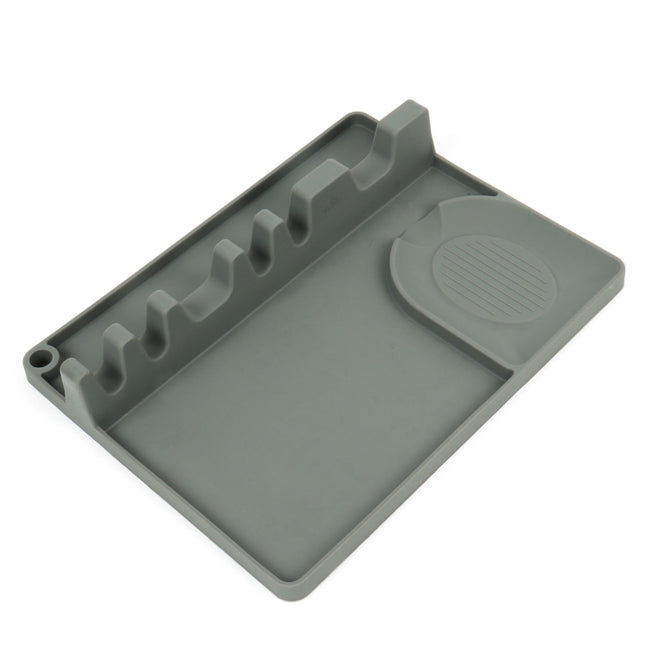 2 in 1 Kitchen Silicone Spoon Holder Shelf, Large (Gray), Medium (Gray), Medium (Black), Large (Red), Medium (Red), Large (Blue), Medium (Blue), Large (Orange), Medium (Orange), Large (Green), Medium (Green) - DealBuddy
