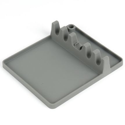 2 in 1 Kitchen Silicone Spoon Holder Shelf