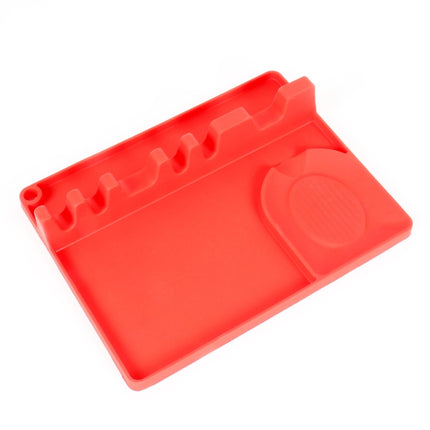 2 in 1 Kitchen Silicone Spoon Holder Shelf, Large (Gray), Medium (Gray), Medium (Black), Large (Red), Medium (Red), Large (Blue), Medium (Blue), Large (Orange), Medium (Orange), Large (Green), Medium (Green) - DealBuddy