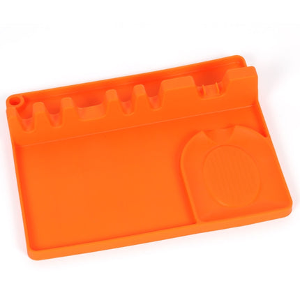2 in 1 Kitchen Silicone Spoon Holder Shelf, Large (Gray), Medium (Gray), Medium (Black), Large (Red), Medium (Red), Large (Blue), Medium (Blue), Large (Orange), Medium (Orange), Large (Green), Medium (Green) - DealBuddy