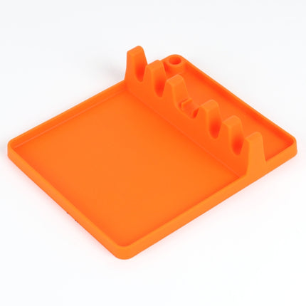 2 in 1 Kitchen Silicone Spoon Holder Shelf, Large (Gray), Medium (Gray), Medium (Black), Large (Red), Medium (Red), Large (Blue), Medium (Blue), Large (Orange), Medium (Orange), Large (Green), Medium (Green) - DealBuddy