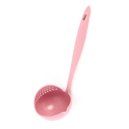 Wheat straw soup spoon colander two-in-one environmental tableware hot pot dual-use spoon Colanders Strainers