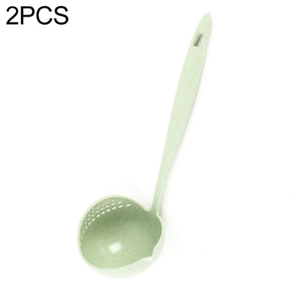 Wheat straw soup spoon colander two-in-one environmental tableware hot pot dual-use spoon Colanders Strainers