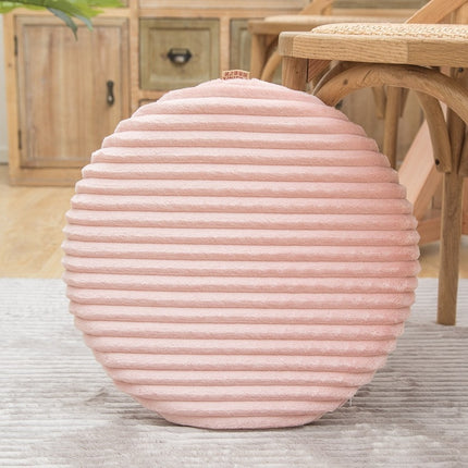 Flannel Round Cushion Dust Cover, Size: 40x40cm
