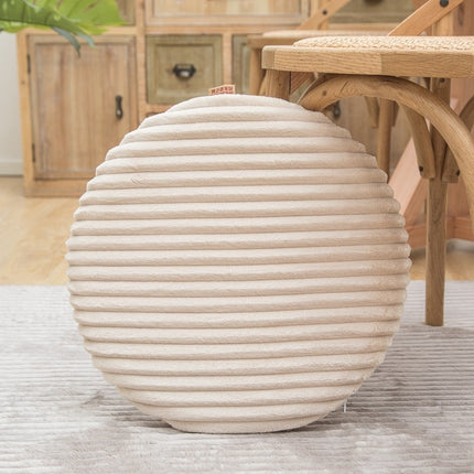 Flannel Round Cushion Dust Cover, Size: 40x40cm