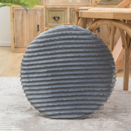 Flannel Round Cushion Dust Cover, Size: 40x40cm