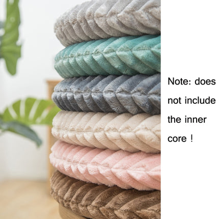 Flannel Round Cushion Dust Cover, Size: 40x40cm