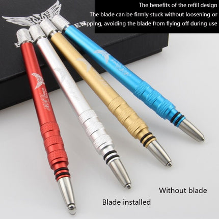 MM VWAN Magic Hairdressing Eyebrow Trimming Engraving Pen Scoring Stainless Steel Razor - DealBuddy