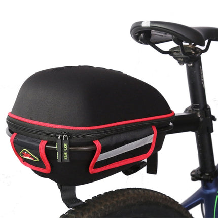 West Biking  Bicycle Shelf Mountain Road Bike Big Capacity Bag Riding Shelf Hard Shell Tail Bag  With Rain Cover