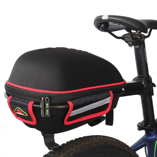 West Biking  Bicycle Shelf Mountain Road Bike Big Capacity Bag Riding Shelf Hard Shell Tail Bag  With Rain Cover
