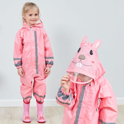 Children One-Piece Raincoat Boys And Girls Lightweight Hooded Poncho, S, L, M - DealBuddy
