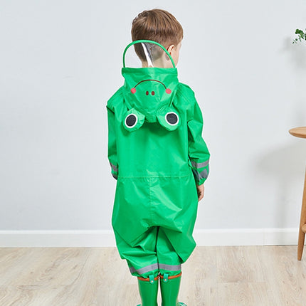 Children One-Piece Raincoat Boys And Girls Lightweight Hooded Poncho, S, L, M - DealBuddy
