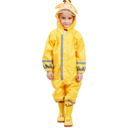 Children One-Piece Raincoat Boys And Girls Lightweight Hooded Poncho, S, L, M - DealBuddy