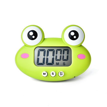 Kitchen Baking Cartoon Animal Electronic Timer Alarm Clock Student Learning Timer, Pink Pig, Yellow Chicken, Green Frog, Pink Frog - DealBuddy