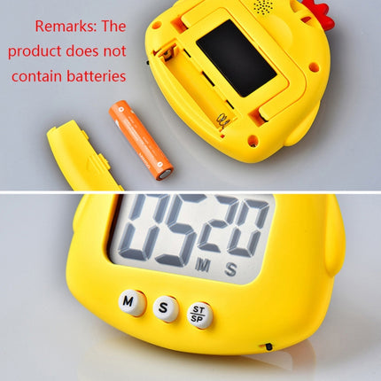 Kitchen Baking Cartoon Animal Electronic Timer Alarm Clock Student Learning Timer, Pink Pig, Yellow Chicken, Green Frog, Pink Frog - DealBuddy