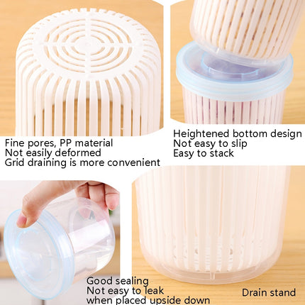 Onion Ginger Garlic Drainage Storage Box Kitchen Vegetable Plastic Storage Box Refrigerator Seal Storage Box