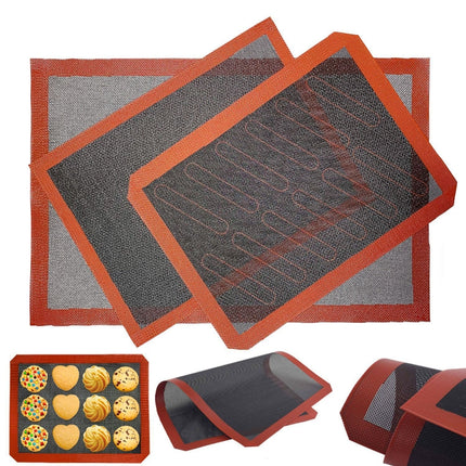 Hollow Non-Stick High Temperature Baking Mat Breathable Glass Fiber Baking Pan Mat