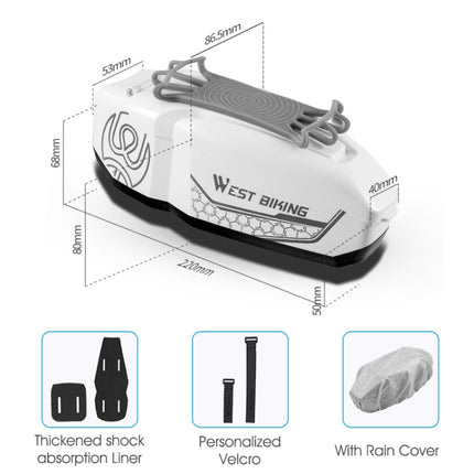 WEST BIKING Bicycle Front Beam Top Tube Bag Mountain Road Bike Waterproof Riding Equipment