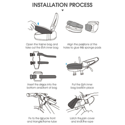 WEST BIKING Bicycle Front Beam Top Tube Bag Mountain Road Bike Waterproof Riding Equipment