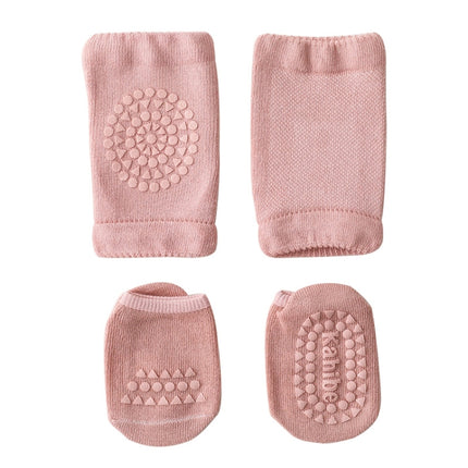 Summer Children Knee Pads Baby Floor Socks Baby Non-Slip Crawling Sports Protection Suit
