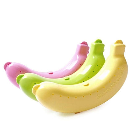 2 PCS Cute 3 Colors Fruit Banana Protector Box Lunch Container Storage Box  for Kids