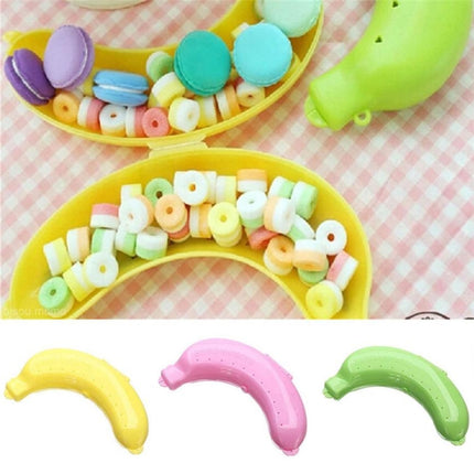 2 PCS Cute 3 Colors Fruit Banana Protector Box Lunch Container Storage Box  for Kids