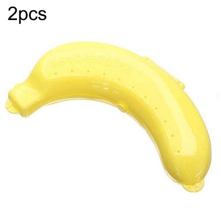 2 PCS Cute 3 Colors Fruit Banana Protector Box Lunch Container Storage Box  for Kids