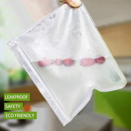 Translucent Frosted PEVA Food Preservation Bag Refrigerator Food Storage Bag Self-Sealing Food Bag, 5 PCS / Set(NO.1x5), 5 PCS / Set(NO.2x5), 6 PCS / Set(NO.1x4+NO.2x2), 10 PCS / Set(NO.1x6+NO.2x4), 12 PCS / Set(NO.1x7+NO.2x5) - DealBuddy