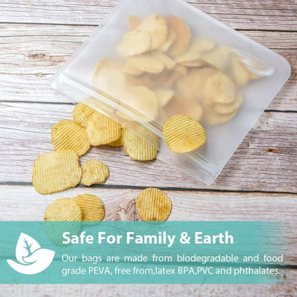 Translucent Frosted PEVA Food Preservation Bag Refrigerator Food Storage Bag Self-Sealing Food Bag, 5 PCS / Set(NO.1x5), 5 PCS / Set(NO.2x5), 6 PCS / Set(NO.1x4+NO.2x2), 10 PCS / Set(NO.1x6+NO.2x4), 12 PCS / Set(NO.1x7+NO.2x5) - DealBuddy