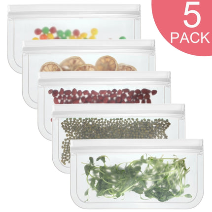 Translucent Frosted PEVA Food Preservation Bag Refrigerator Food Storage Bag Self-Sealing Food Bag, 5 PCS / Set(NO.1x5), 5 PCS / Set(NO.2x5), 6 PCS / Set(NO.1x4+NO.2x2), 10 PCS / Set(NO.1x6+NO.2x4), 12 PCS / Set(NO.1x7+NO.2x5) - DealBuddy
