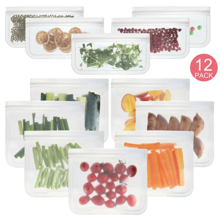 Translucent Frosted PEVA Food Preservation Bag Refrigerator Food Storage Bag Self-Sealing Food Bag, 5 PCS / Set(NO.1x5), 5 PCS / Set(NO.2x5), 6 PCS / Set(NO.1x4+NO.2x2), 10 PCS / Set(NO.1x6+NO.2x4), 12 PCS / Set(NO.1x7+NO.2x5) - DealBuddy