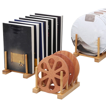 Multi-Purpose Bowl Disc Rack Kitchen Drain Rack Bamboo Tableware Storage Rack, Layer (specification): 2 Grid, 2 Grid, 4 Grid, 7 Grid, 8 Grid - DealBuddy